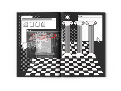 Image of an open zine spread