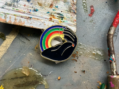 Coloured Publishing Logo Pin