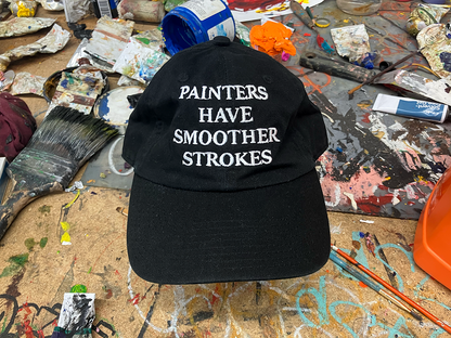Painters Have Smoother Strokes Hat - Black